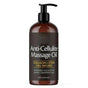 Huile de massage anti-cellulite M3 Naturals 8oz - Lisse l'apparence de la cellulite - Huile de massage pour le soin du corps et de la peau - Collagène topique